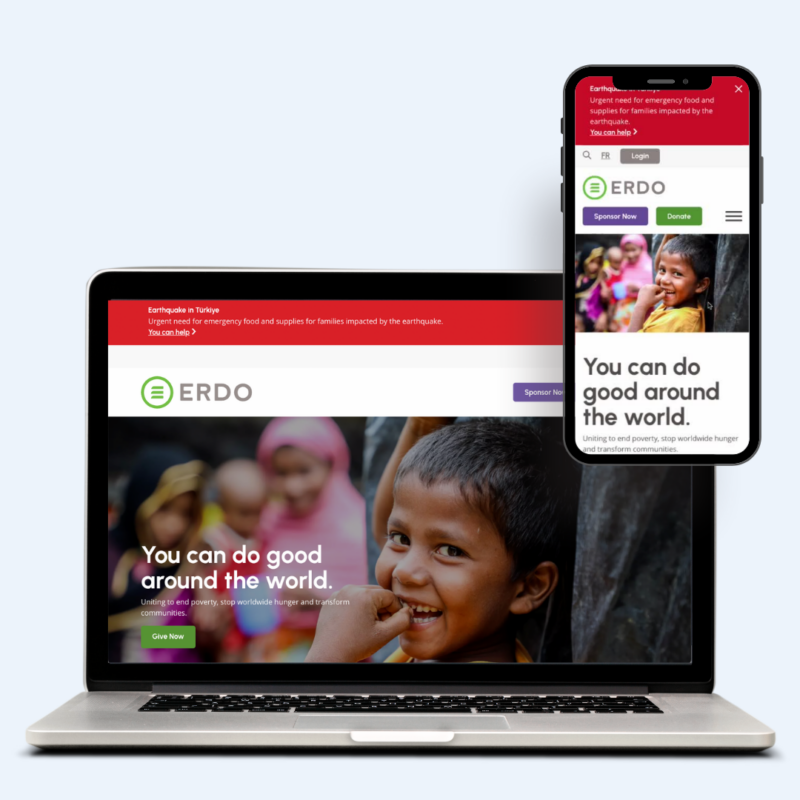 ERDO Canada A Website Facelift & Integrated Giving