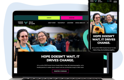 Ovarian Cancer Canada Walk Of Hope Selects Yeeboo Digital as their Digital Partner for TeamRaiser ReDesign and Rebuild